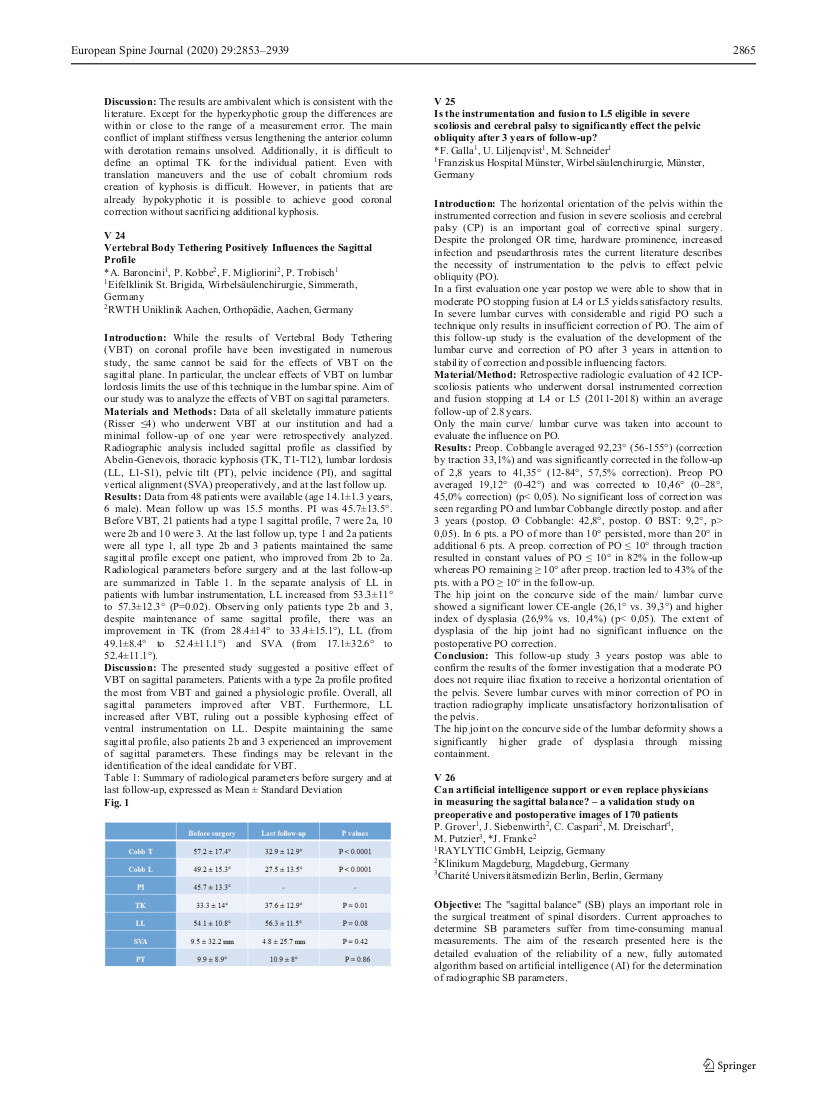 Can artificial intelligence support or even replace physicians in measuring the sagittal balance?